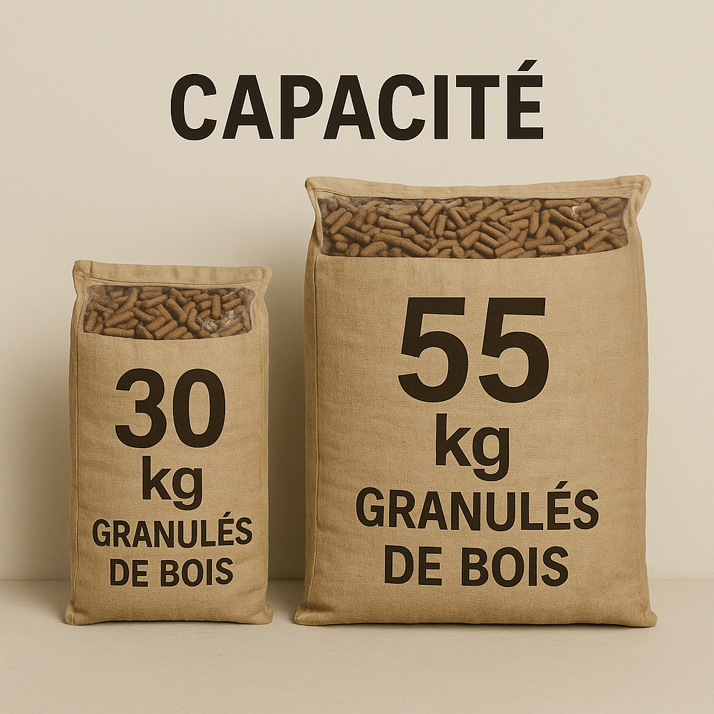 capacité stockage pellets